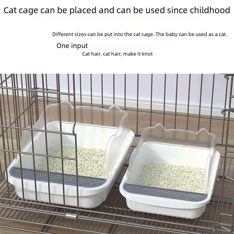 Thickened Semi-Enclosed Oversized Splash-Proof Cat Litter Box