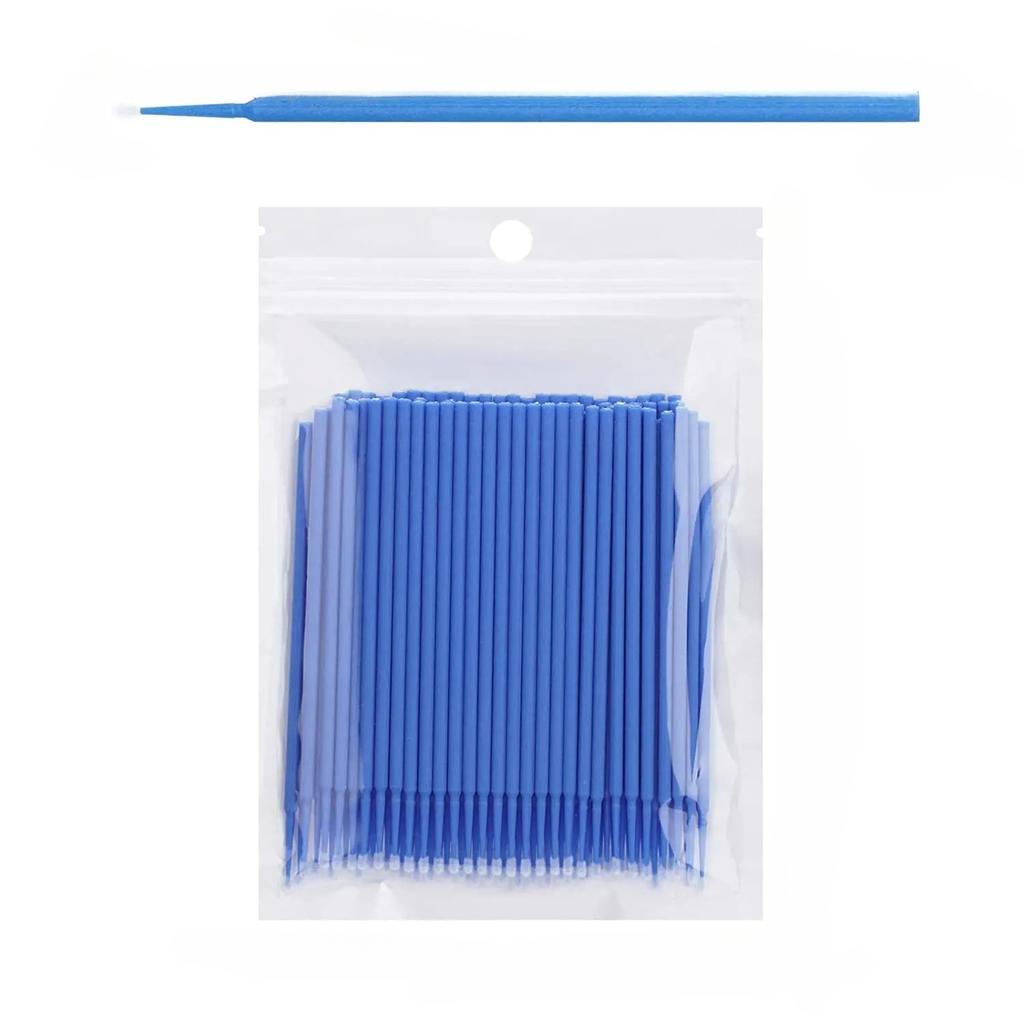 100pcs Extension Individual Lash Removing Swab Micro Brush For Eyelash Disposable MicroBrush Eyelashes Extension Tools