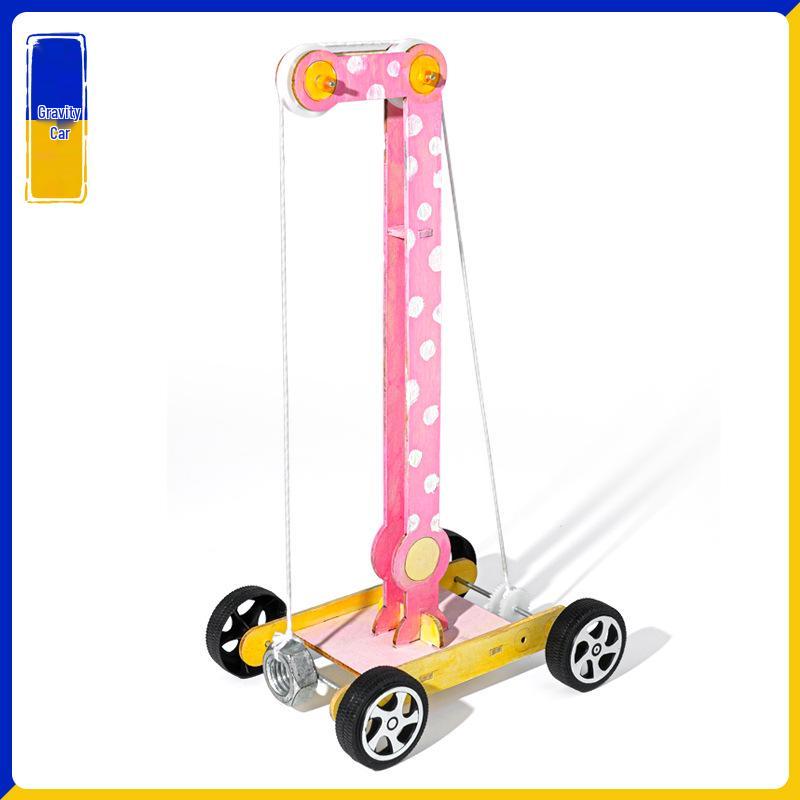 Handmade Gravity Cart DIY Science Kit for Primary School STEAM Experiments