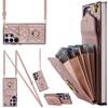 Samsung S25 Ultra Tilt Organ Leather Case A16 Card Phone Case NOTE20 Ring Phone Case