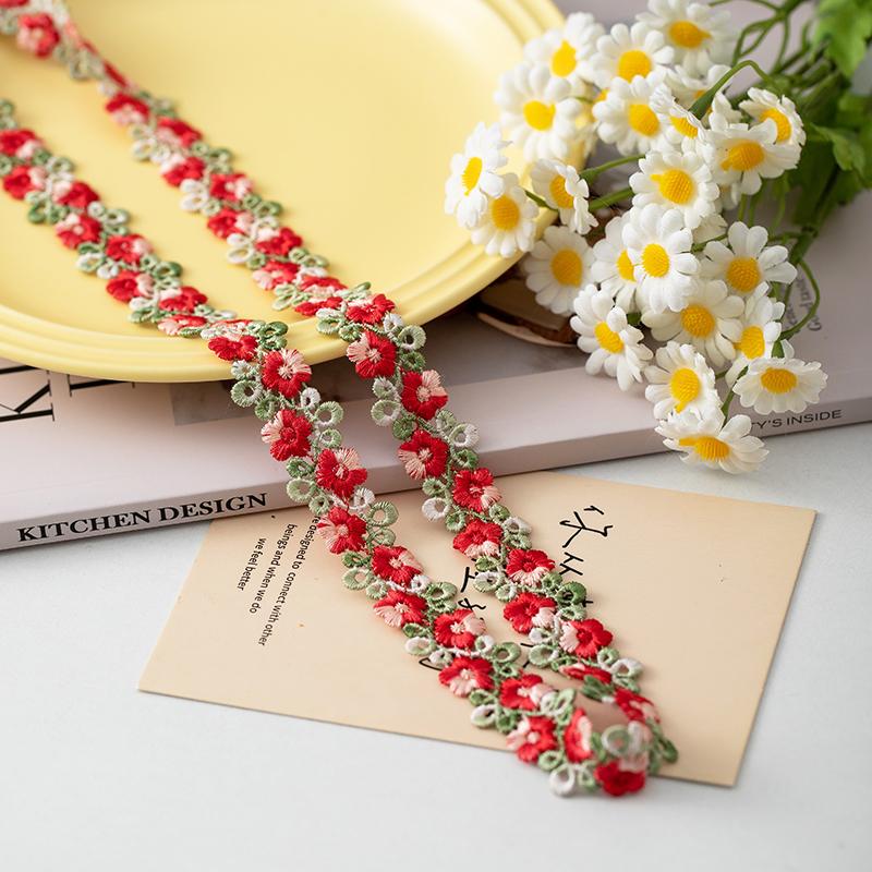 2meters/Lot Flower Lace Ribbons For Party Dress Clothing Sewing Accessories Sewing Materials Needlework Diy Crafts Supplies Sale