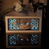 Led Multicolored  Anime Light Box For Bedroom Decoration Paper Cut Shadow Box Birthday Gift Bedside Night Lamp Gifts