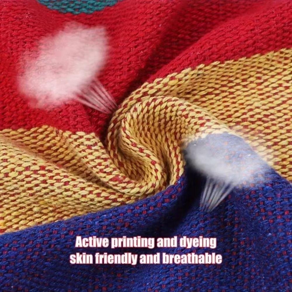 Thicken Garden Swing Chair Colorful Stripe Garden Swing Seat Outdoor Hanging Chair  Indoor Use