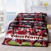 Arsenal Customize Text Blanket Multi-purpose Personalized Blanket Ultra-Soft Suitable for Livingroom Nap Bed Chair Four Seasons Universal