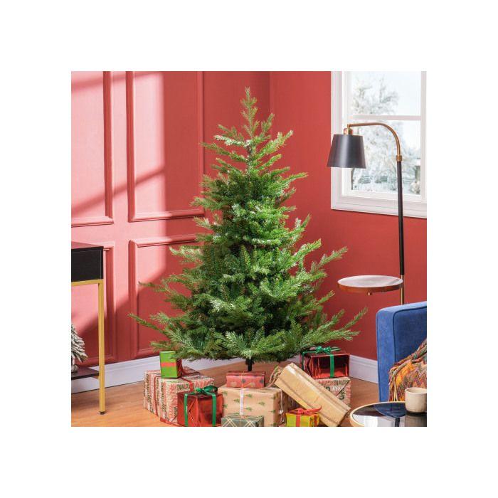 HOMCOM Sapin de Noël artificiel de 180 cm Feuillage dense pour un aspect réaliste Comprend 1942 extrémités de branches Vert