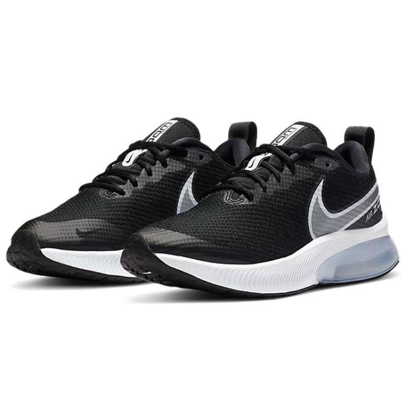 Nike Air Zoom Arcadia Breathable Low top Kids' Running Shoes Black White Sneakers CK0715-001