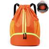 Waterproof No. 7 Basketball Bag with Shoe Compartment, Wet/Dry Separation, Drawstring Backpack for Students, Foldable Storage, Swim Bag