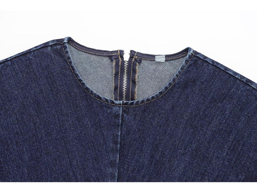 Spring 2025 Women's European & American Style Slimming Denim Dress