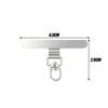 5-1pcs 360° New Stainless Steel Tab Phone Tether Portable Connecting Hanging Piece Lanyard Mobile Phone Case Clip Back Gaskets