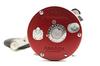 AbuGarcia Ambassadeur 6501CS Rocket Red Left-Handed Counterbalanced Handle Round Reel for Cage Fishing