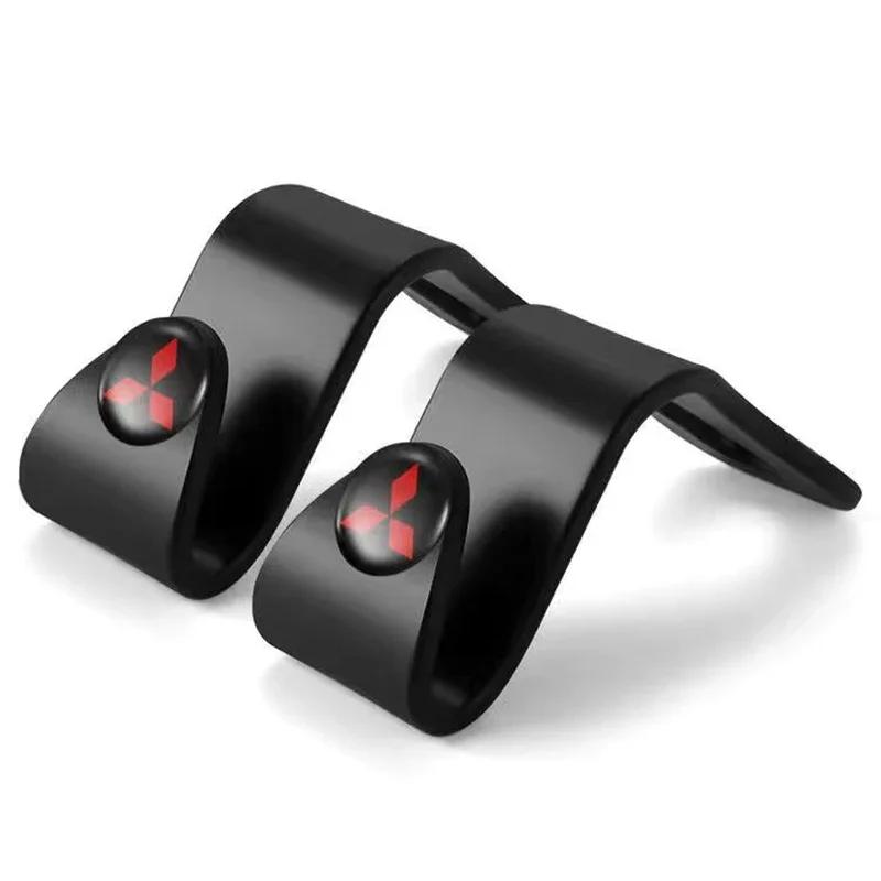 

Car Seat Back Hook Headrest Hanger Holder for Mitsubishi Lancer ASX L200 Colt Pajero Outlander Mirage Accessories WHEELCAP