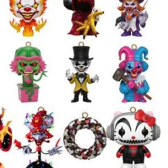 2025 Crazy Clowns Adventní kalendář Krabička Akrylová ozdoba Temný karneval Ozdoba na vánoční stromek Odpočítávání Sváteční dekorace