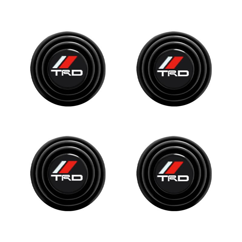 4PCS Car Door Anti-Collision Gasket Shock Absorber Sticker for Toyota TRD Corolla E150 E120 Camry TRD VIOS Avensis Land Cruiser 200