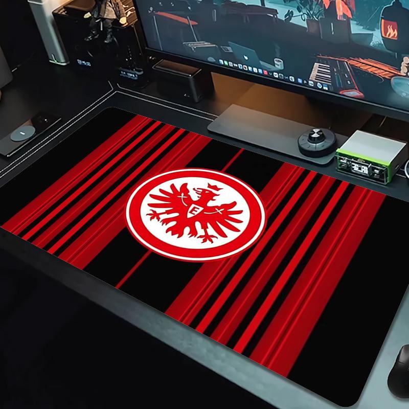 Eintracht Frankfurt Logo Color Mouse Pad Large Gaming Table Cushion Non-slip Laptop Tablet Big Mousepad XXL Mat Mini PC Playmat With Lock Edge