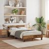 VidaXL Bed Frames In Engineered Wood Aged Wood 120 X 190 Cm Durable 3333957