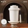 Compact Ceramic-Lined Coffee Thermos for Women - Stylish Stainless Steel Insulated Cup