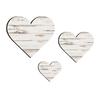 3 Pcs Wooden Heart Wall Decor Vintage Heart Shaped Wall Sign Rustic Hanging Love Plaque for Kitchen Bedroom Bathroom Living Room Farmhouse Decor