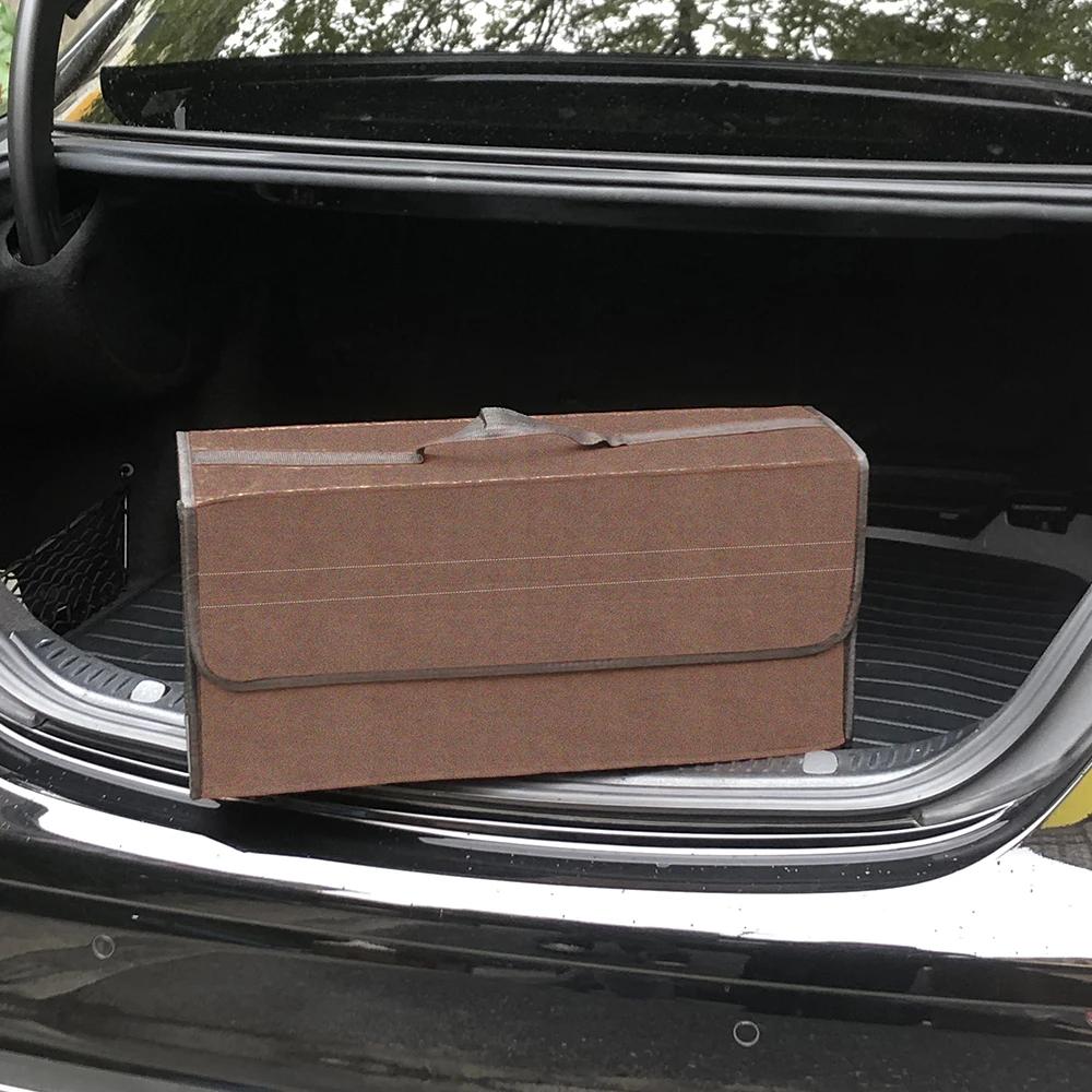 Large Anti Slip Compartment Boot Storage Organizer Tool Car Storage Bag Car Trunk Organizer Soft Felt Storage Box Accessories