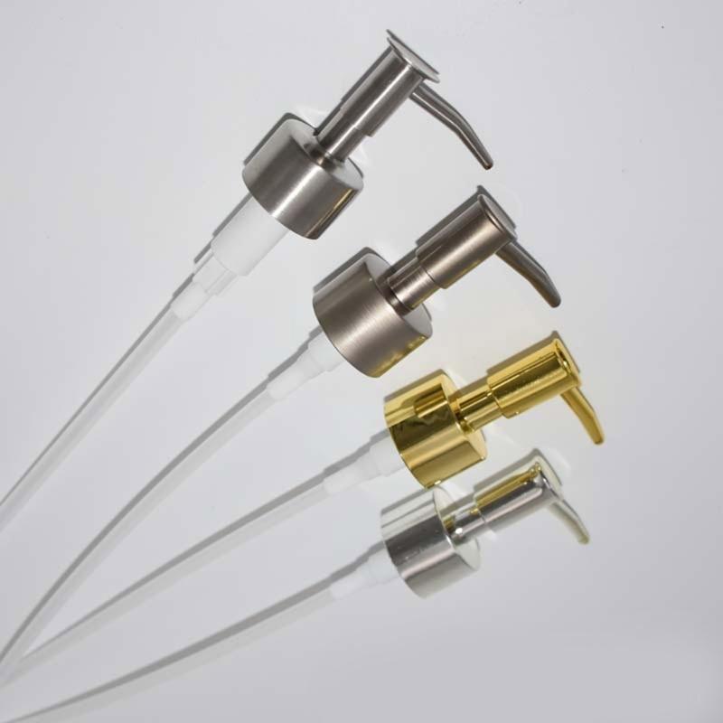 Practical Dispensing Metal Pumps Head Thread Standard Convenient for Cosmetic and Bath Products Daily Casual Use