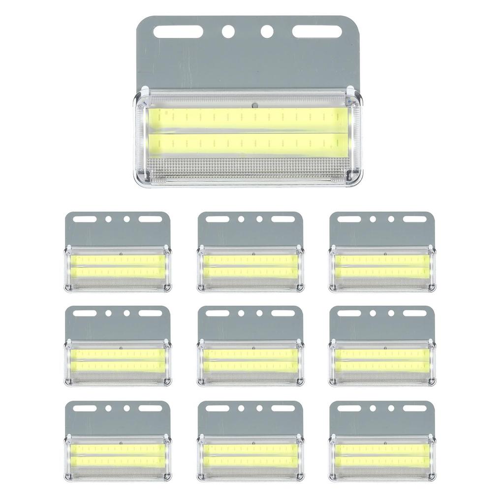 Takenous Takemura Shokai LED Side Marker Marker Pack of for Trucks Downlights, Lamps, 24V, 10, (White)