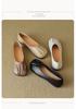 Women's 2025 Genuine Leather Vintage Slip-On Flats - Soft Sole Versatile Spring Shoes