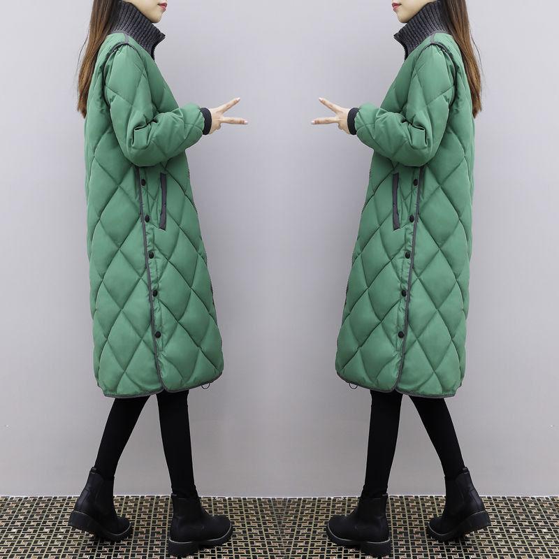 Autumn and Winter Women's Casual Loose Thick Mid-length Down Jacket