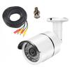 TKS CCTV Security Camera 20m Video Cable Set with 36 Infrared 800TVL Night Wired Security Camera for Surveillance DVR Outdoor Security Camera + LEDs,