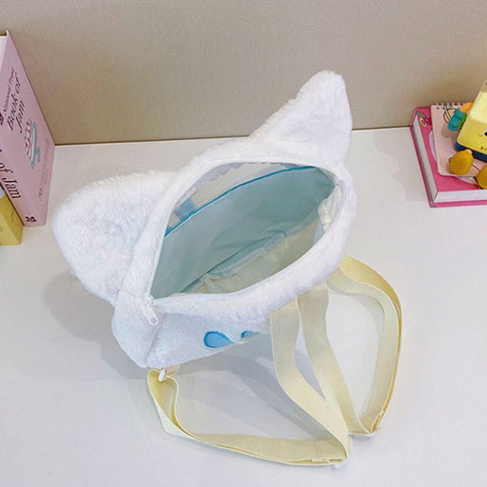 Crossbody Bag Transparent Pouch Itabag Japanese Style Plush Backpack Cute Cat Shoulder Bag  Lady
