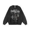 Mens Oversized Hip Hop Streetwear Hoodie With Graphic Print Cotton Long Sleeve Loose Fit Casual Sweatshirt
