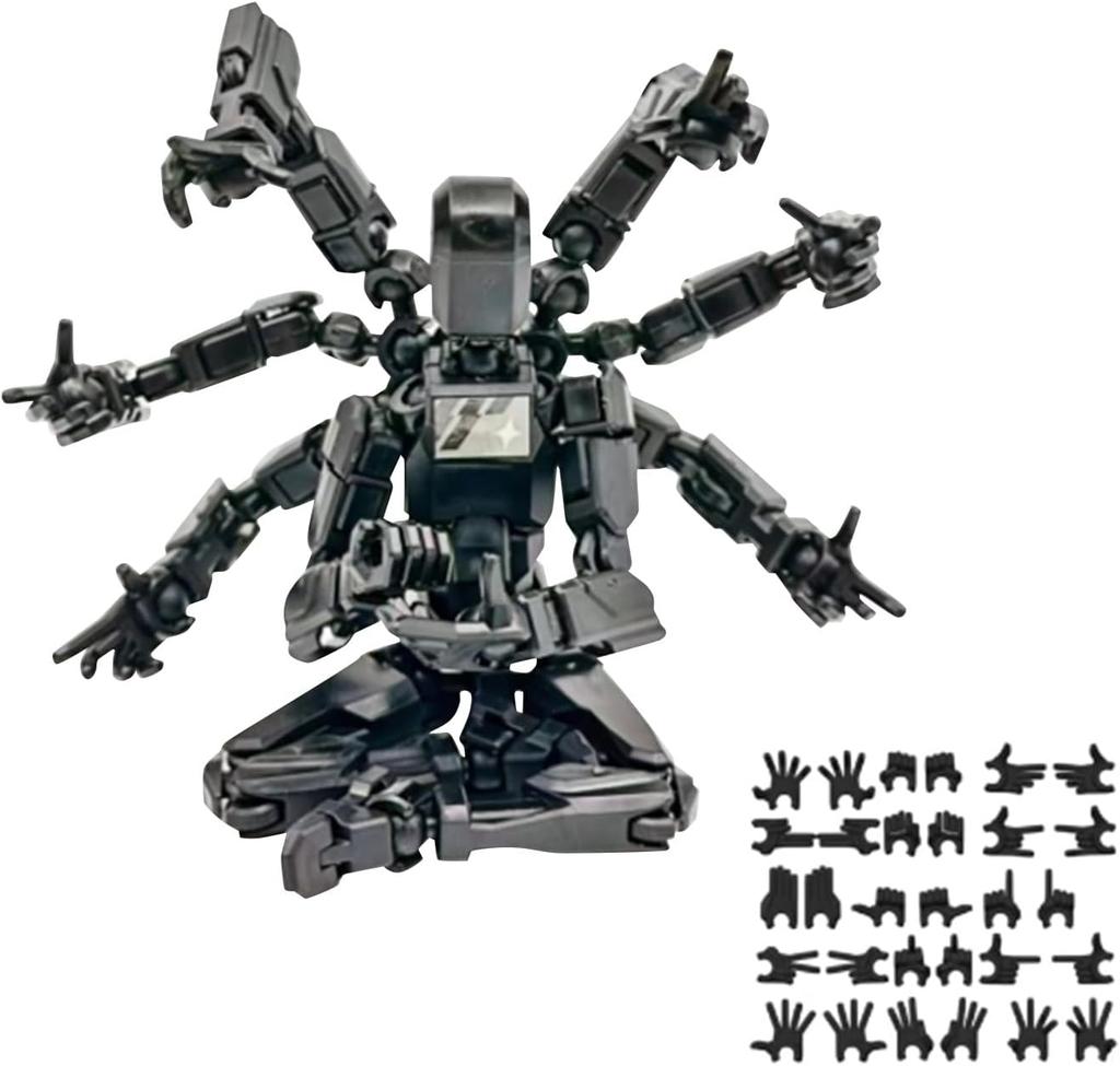Mythological Figure PVC Model, 3D Printed Multi-Joint Full Body Movable Robot Titan 13, for Stop Motion Animation Adult Desktop Decor