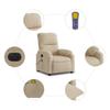 Electric Massage Chair Cream Microfiber Fabric