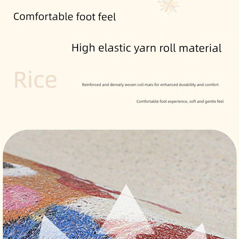 Floor Mats, Cute Cartoon Style, New Model, Anti-Dirt, Easy to Clean, Wear-Resistant, Integrated Rear Seat, Girls' Silk Loop Carpet-Style Floor Mats