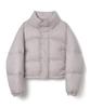 Millo Women Curved Short Puffer Jacket [Ash Purple]