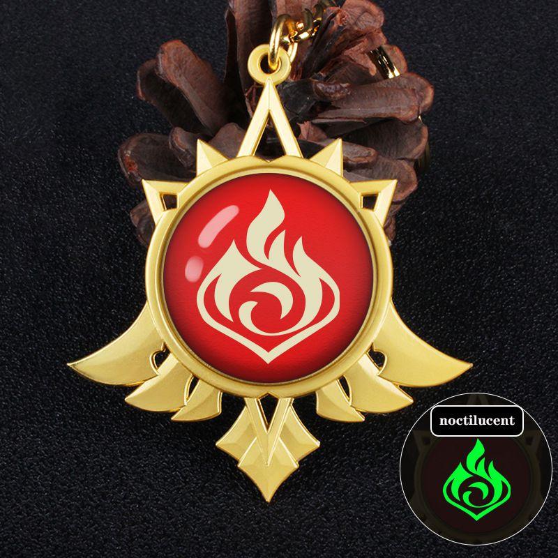 

Потрясающий светящийся брелок-аксессуар для игр «Глаз Бога» с изящной гравировкой Round Fire