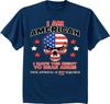 2nd Amendment Gun Rights Design T-shirt Bear Arms American Flag Skull Tee Unisex T-Shirt