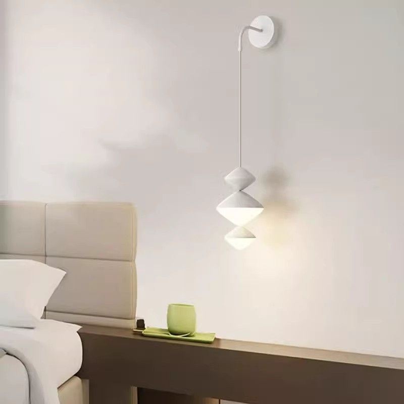 Modern minimalist LED pendant lights bedroom bedside study wall lamp living room sofa background wall indoor lighting fixture