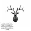 3D Deer Head Wall Mount Detailed Decor Lifelike for Entryway,