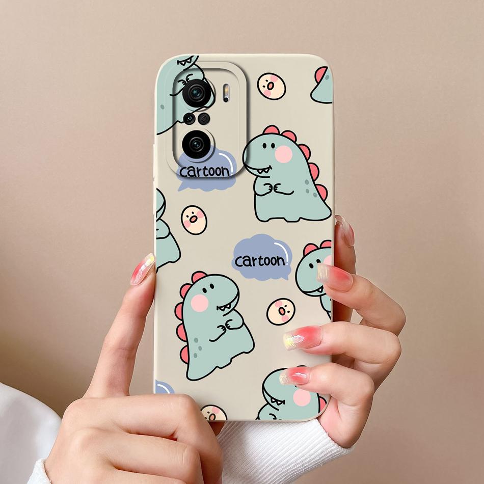 Anime Case For Poco F3 GT Soft Smooth Liquid Silicone Full Protection Anti Choc Phone Back Cover For Poco F 3 F3GT Protector