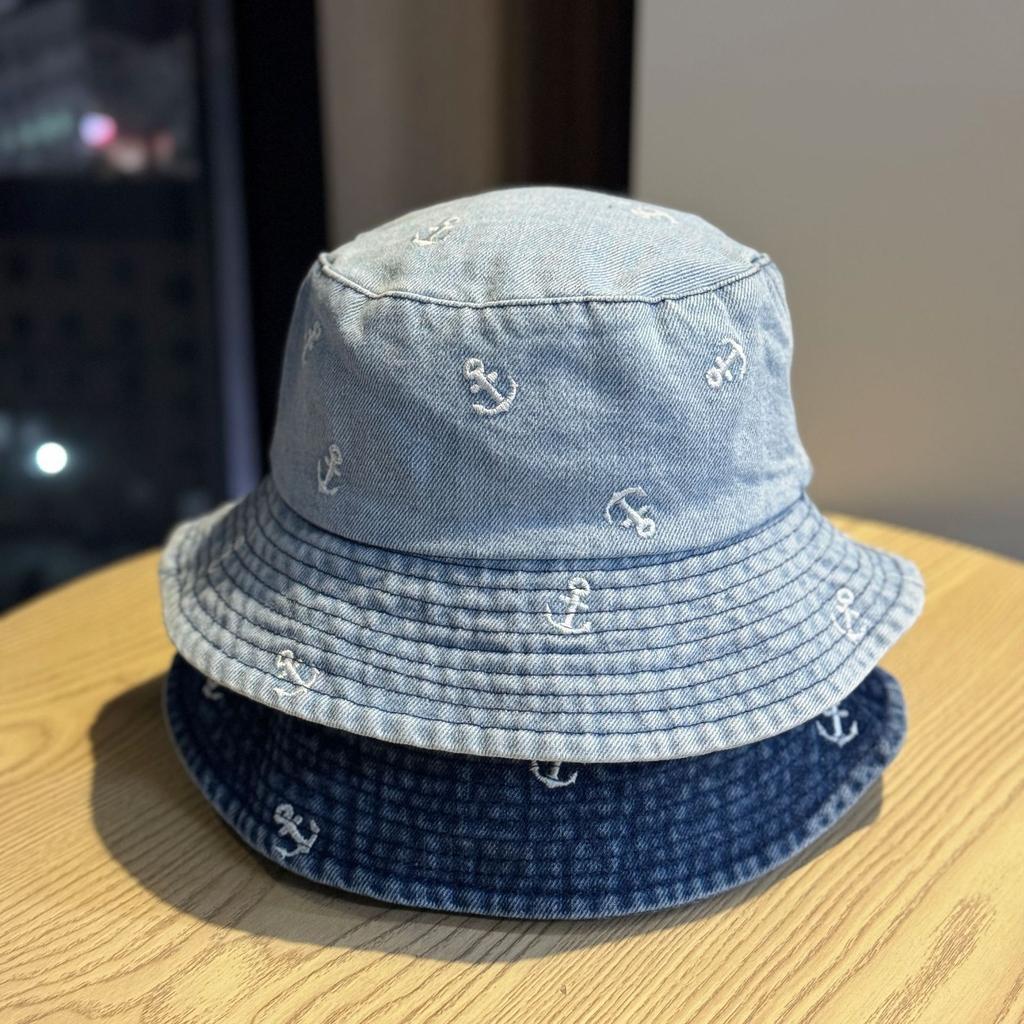 New casual fashion washed denim embroidered fisherman hat for women, Korean version, sweet, unique, and super stylish hat2026Tide