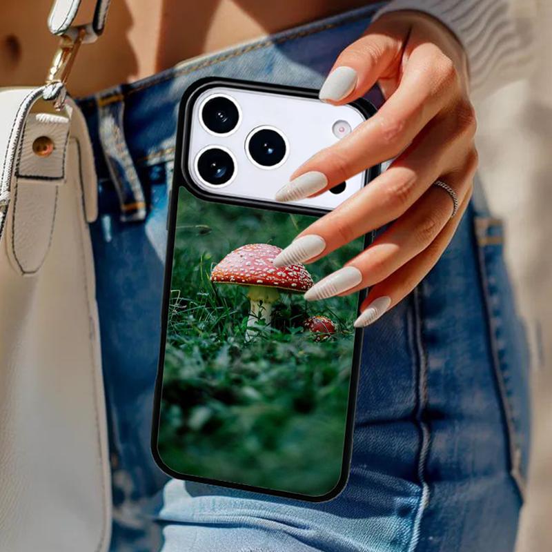 

Mushroom Forest soft Phone Case For iPhone 17 Air 14 15 13 12 Max Cover For Apple 16e 11 Pro Max Plus Coque iPhone 16pro max