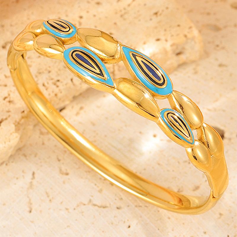 Couple Style Enamel Dripping Jewelry Fashion Versatile High Version Bracelet