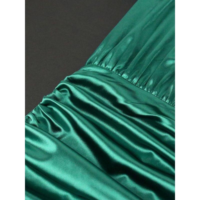 Celebrity Style Banquet Evening Dress Socialite Style Plaid Women's Banquet Evening Dress