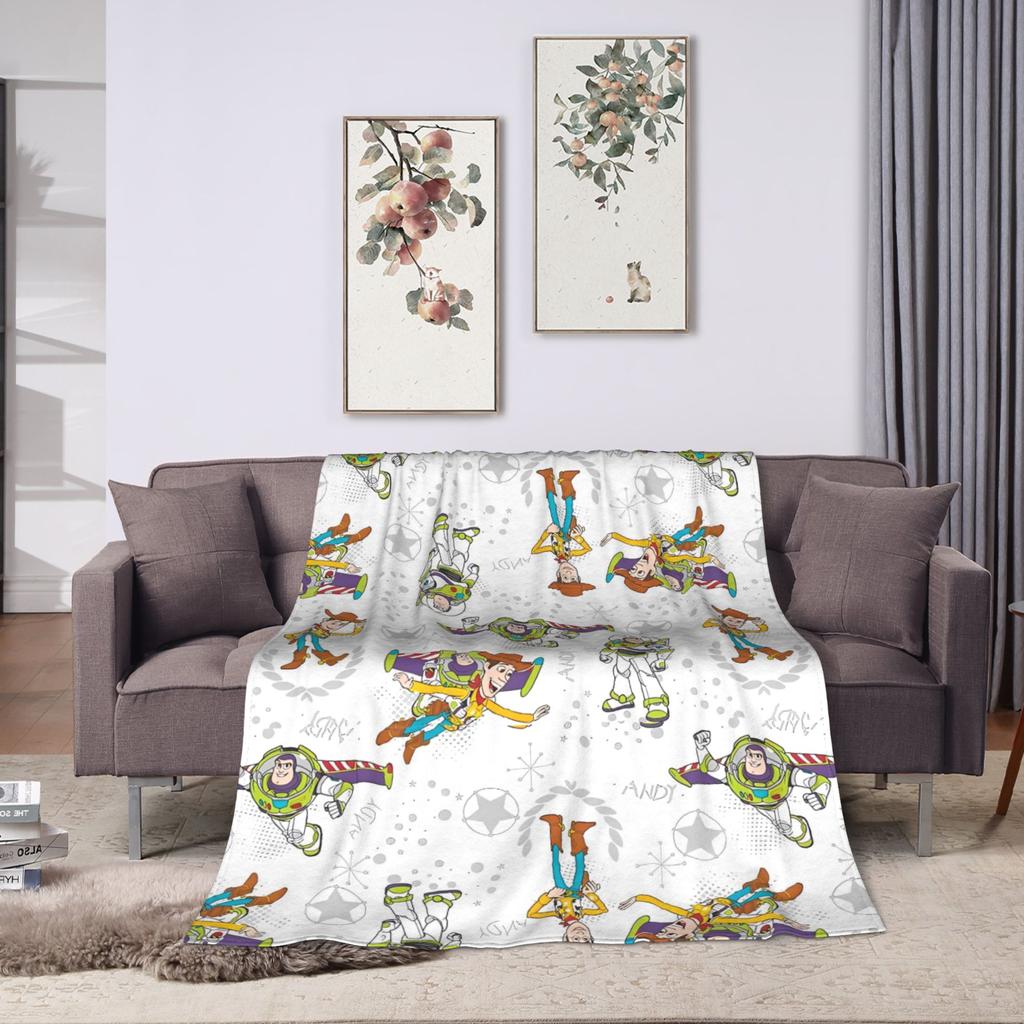 Super Soft BlanketsStudents Travel Toys Storys Throw Blanket Flannel Bedspread For Bedroom Novelty Sofa Bed Cover