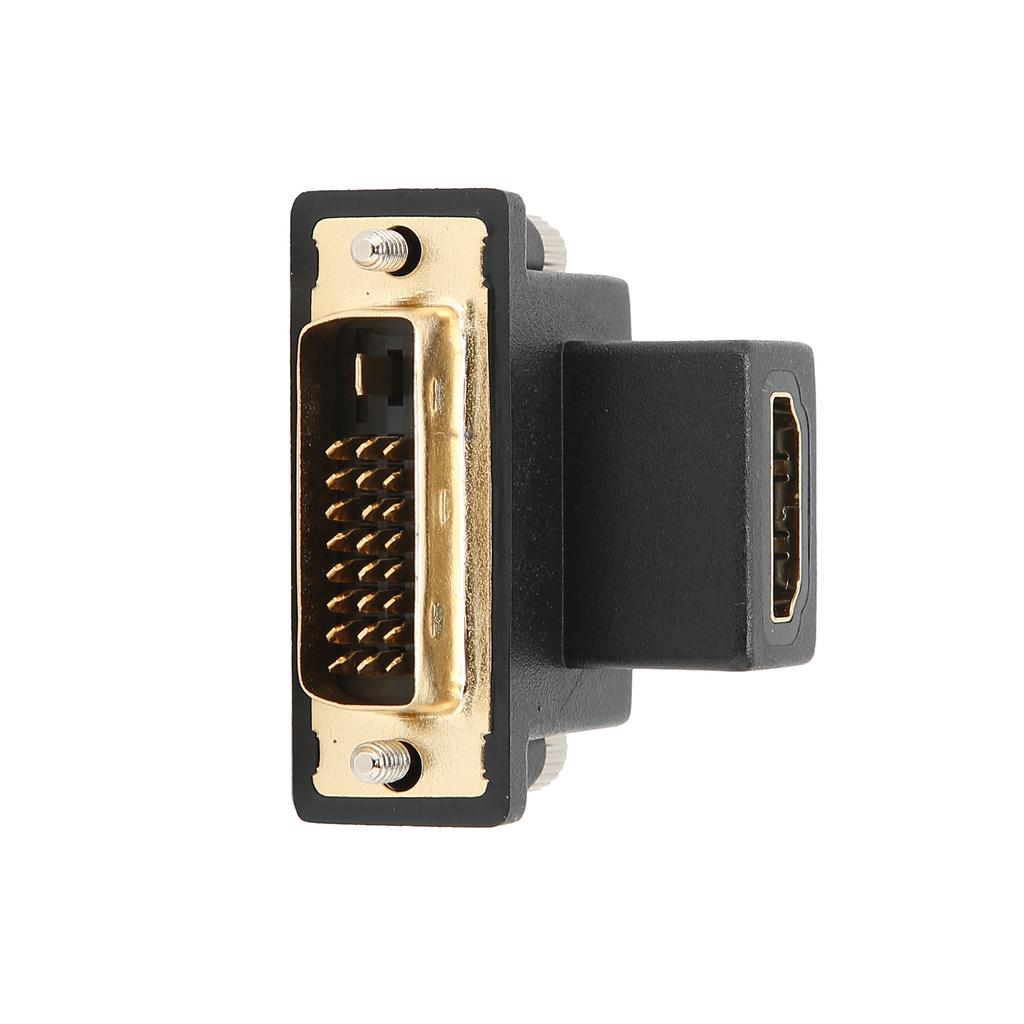 HD Multimedia Interface To DVI Converter 90 Degrees  Upper Elbow Female To Male Monitor Converter