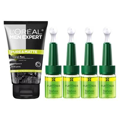 L'Oreal Men Expert Cleanser & Rene Furterer Hair Treatment Bundle