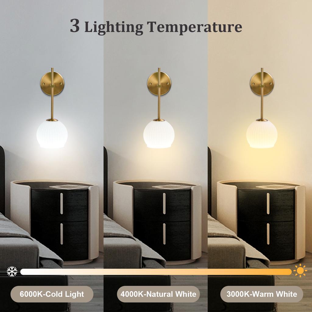 Battery Powered/Rechargeable Wireless Wall Lights 12 RGB and 3CCT Dimmable Wall Lamp, Wall Sconces