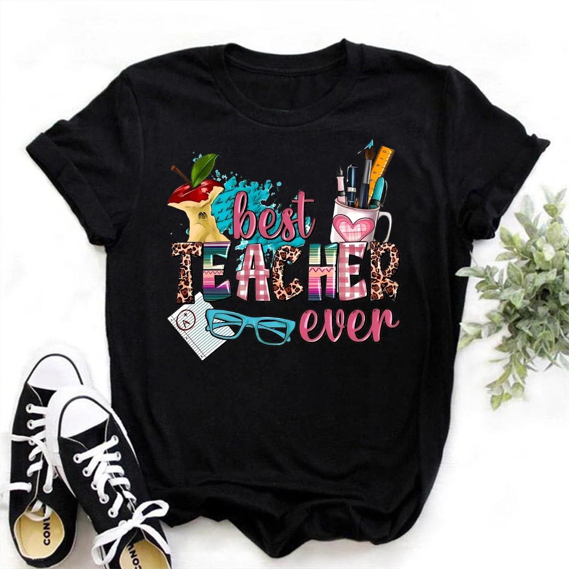 Inspirational Teachers Change The World  Womens T Shirt Fashion Ladies Tshirt Casual Short Sleeve FeUnisex Clothing Top Tee S