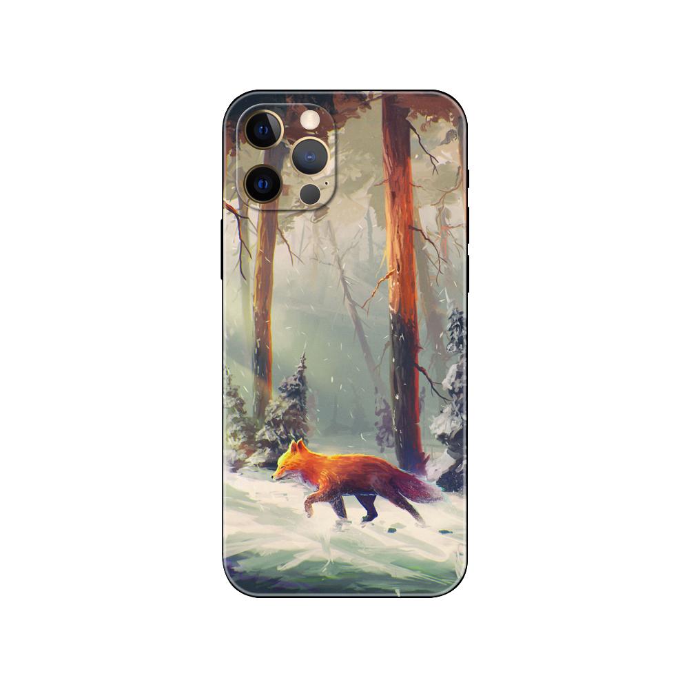 Niedliche Cartoon-Tier Fuchs Handyhülle für iPhone 5 5s 2020se 6 6s 7 8 plus x 10 XR XS 11 12 13 mini pro MAX schwarze TPU-Rückseite