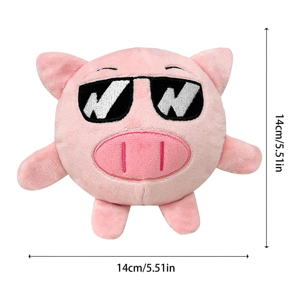 Hundleksak Boll Pipig Gosedjur Valp Studsig Boll Djurform Mjuk Studsig Lek Dubbla Lager Rivtåligt Gosedjur För Kattens Tänder