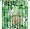 St Patrick's Day Decor Curtain St Patrick Leprechaun Gnome Green Hat St. Patrick's Day Shaamrock for Home Kitchen Livingroom